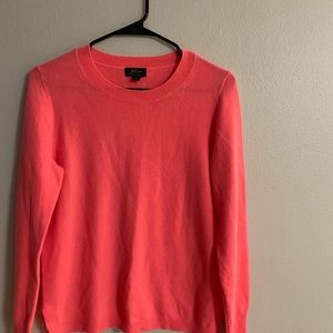 J Crew Neon Cashmere Sweater